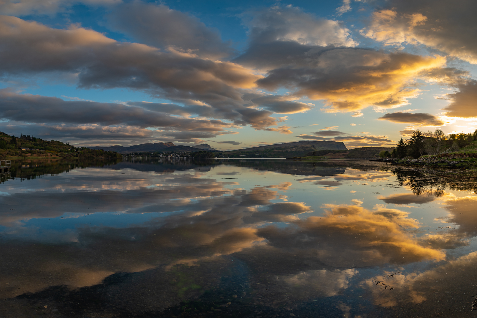 Blick vom Haus auf Portree