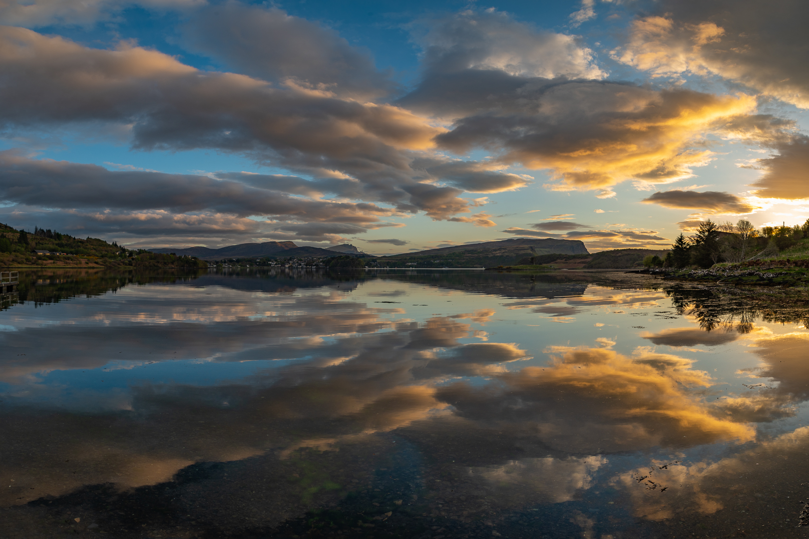 Blick vom Haus auf Portree